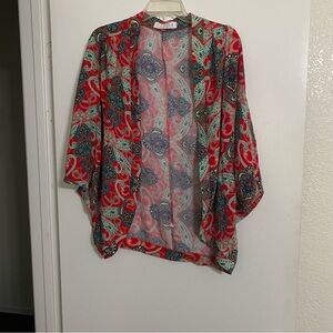 Stella Laguna Beach Multicolor Paisley Kimono